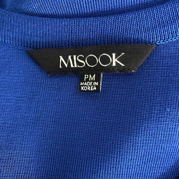 Misook Tank Top Shell Blouse Shirt Sleeveless Scoop Neck Royal Blue Knit… - Picture 4 of 5